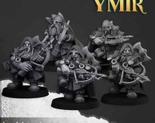 Warhammer - 5 DWARF RANGERS CROSSBOWMAN 28mm DA DIPINGERE NO BASI