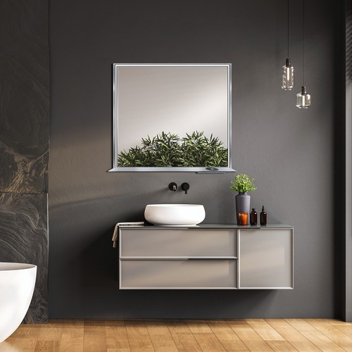 Specchio led incorniciato - led,