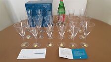 Set 18 pz. calici soffiati a bocca Cristallerie Livellara mod. Empire liscio t1