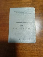 Giulietta Sport Peripoli Libretto Ciclomotore Originale Ottime  come foto