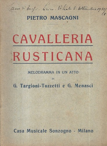 Cavalleria rusticana - cavalleria,