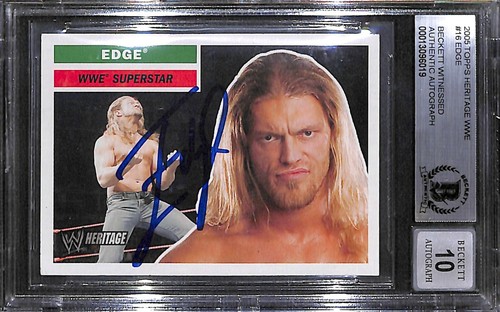 Edge signed 2005 topps - edge,