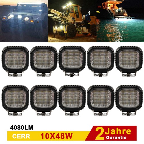 Faro lavoro 10x 48w led - da,