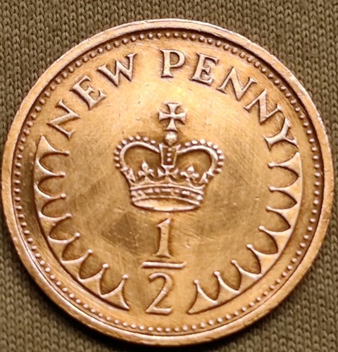 Penny nuovo 1971 - gb, 1/2