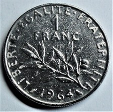 Francia 1 franco 1964 -