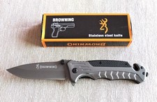 BROWNING coltello pieghevole, tascabile, campeggio, sport, escursionismo, caccia