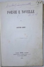 Poesie e novelle - Arturo Graf (Ermanno Loescher e C.°) [1876]
