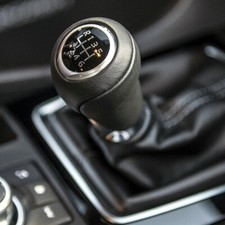 POMELLO DEL CAMBIO VERA PELLE MANUALE 6 MARCE ADATTO MAZDA 2 3 6 CX-3 CX-5