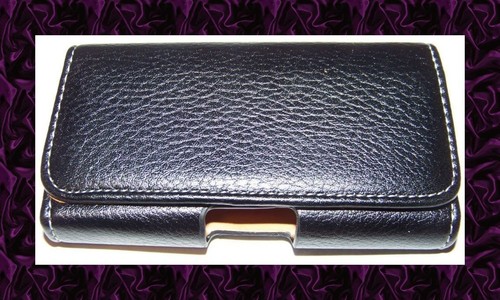 Housse cuir ceinture - cuir,