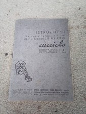 LIBRETTO USO E MANUTENZIONE DUCATI CUCCIOLO