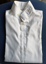 NARACAMICIE UOMO CAMICIA SLIM FIT CASUAL MANICHE LUNGHE BIANCA TAGLIA XS SHIRT