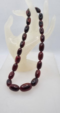 BAKELITE  DARK   FATURAN BACHELITE  NECKLACE VINTAGE