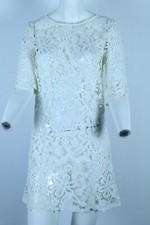 GUESS ABITO VESTITO BIANCO DONNA TG SIZE T U