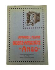 Goerz 1910 catalogue Anschutz, Dagor, Celor, Pantar etc.    A004