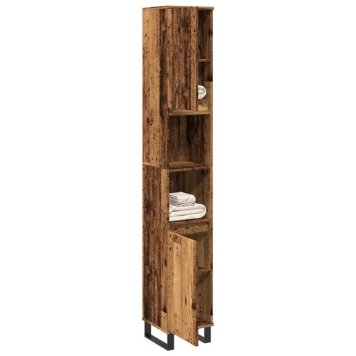 Armadietto bagno legno antico - armadietto,