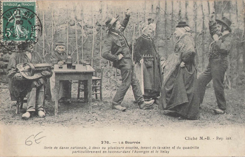 Bourree auvergne - cp, d'auvergne