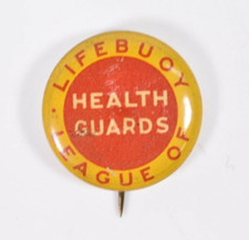 Vintage 1930's League of Lifebuoy Health Guards Soap Advertising Pinback Pin