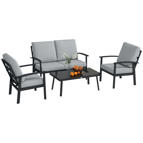 Outsunny set giardino 4pz - da,