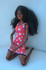 Bambola Barbie etnica nera AA - fatta per muoversi - completamente snodata