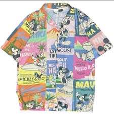 camicia m3S ZARA Topolino Aloha XL vintage retrò manica corta top