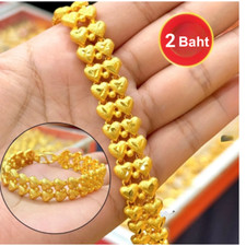 Bracelet Heart Thai Bath 22k