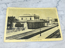 VECCHIA CARTOLINA SQUINZANO-PROSPETTO STAZIONE OLD POSTCARD
