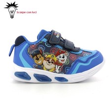 SNEAKERS VELCRO CON LUCI PAW PATROL BAMBINO 21-25 DISNEY cod. G9210117S         