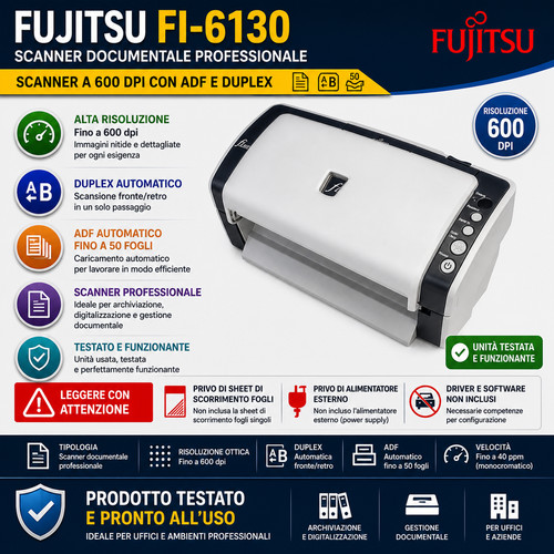 Fujitsu 6130 scanner - ★,