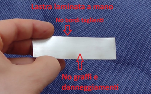 Lastra lamina piastra argento