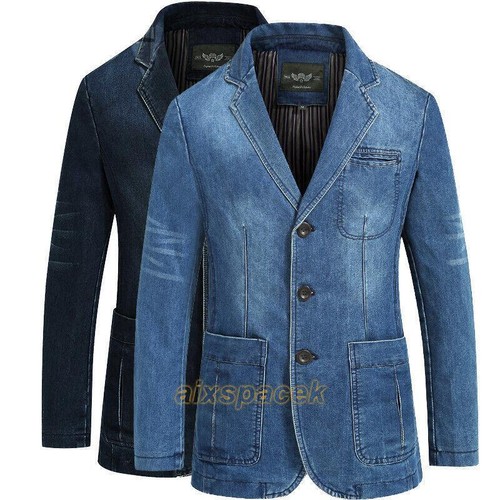 Blazer abito uomo cotone - , denim