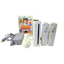 Gioco Nintendo Wii 2-TELECOMANDI retrocompatibile RVL-001 GameCube Console BIANCO