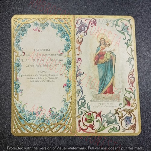 Santino antico con pizzo - santino,