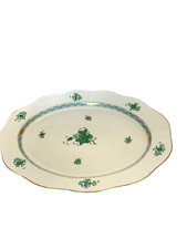 Herend Hungary  Vassoio Piatto di portata , porcellan dipinta mano dim.41x32x4h