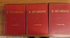 IL DECAMERONE - GIovanni Boccaccio - 3 Volumi Edizioni DCM 1965