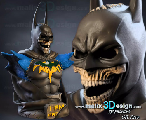 Busto batman halloween stampa - halloween,