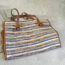 Borsa a tracolla Gianni Chiarini Firenze marrone 'Marcella' tessuto lana e camoscio nuova con etichetta 