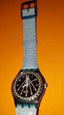 Vintage Swatch  Solar SRN 100  Happy Blue  Neu 