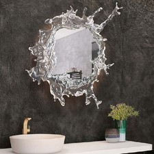 Specchio bagno spruzzi acqua