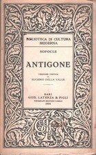 Antigone di Sofocle ed. Laterza (1954)