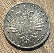 1 Lira 1901 AQUILA SABAUDA NON