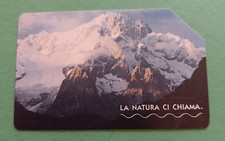 scheda telefonica Italia La natura ci chiama Monte Bianco USATA G 417 ex 1915