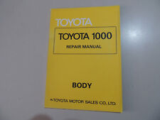 06.1976 Toyota 1000 Manuale riparazione carrozzeria Werkstatthandbuch