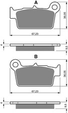 Brake Disc Pads Rear R/H