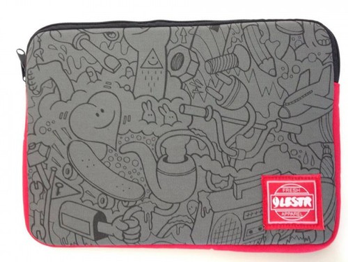 Lobster grey printed laptop - grey,