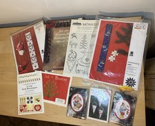 Lotto Natale Vintage Danese Punto Croce Kit E Modelli Permin Rosenstand OOE