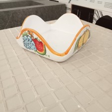 Porta Tovaglioli quadrato Ceramica di Vietri dipinti a Mano.