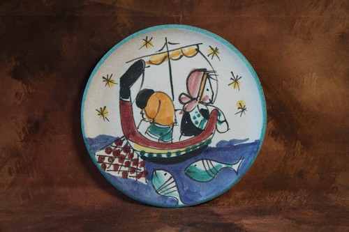 Piatto parete decoro naif - parete,
