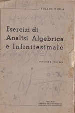 Esercizi di Analisi Algebrica