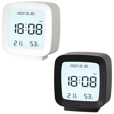 Orologio digitale sveglia led display temperatura data umidità Da Comodino