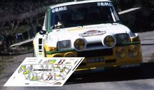 Decals Renault 5 Turbo Rallye